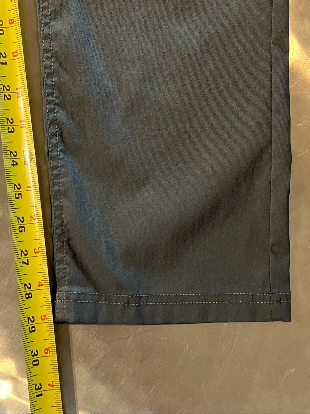 prAna Men’s Brion 5-Pocket Stretch Pants – Charcoal / Dark Iron Size 35x30